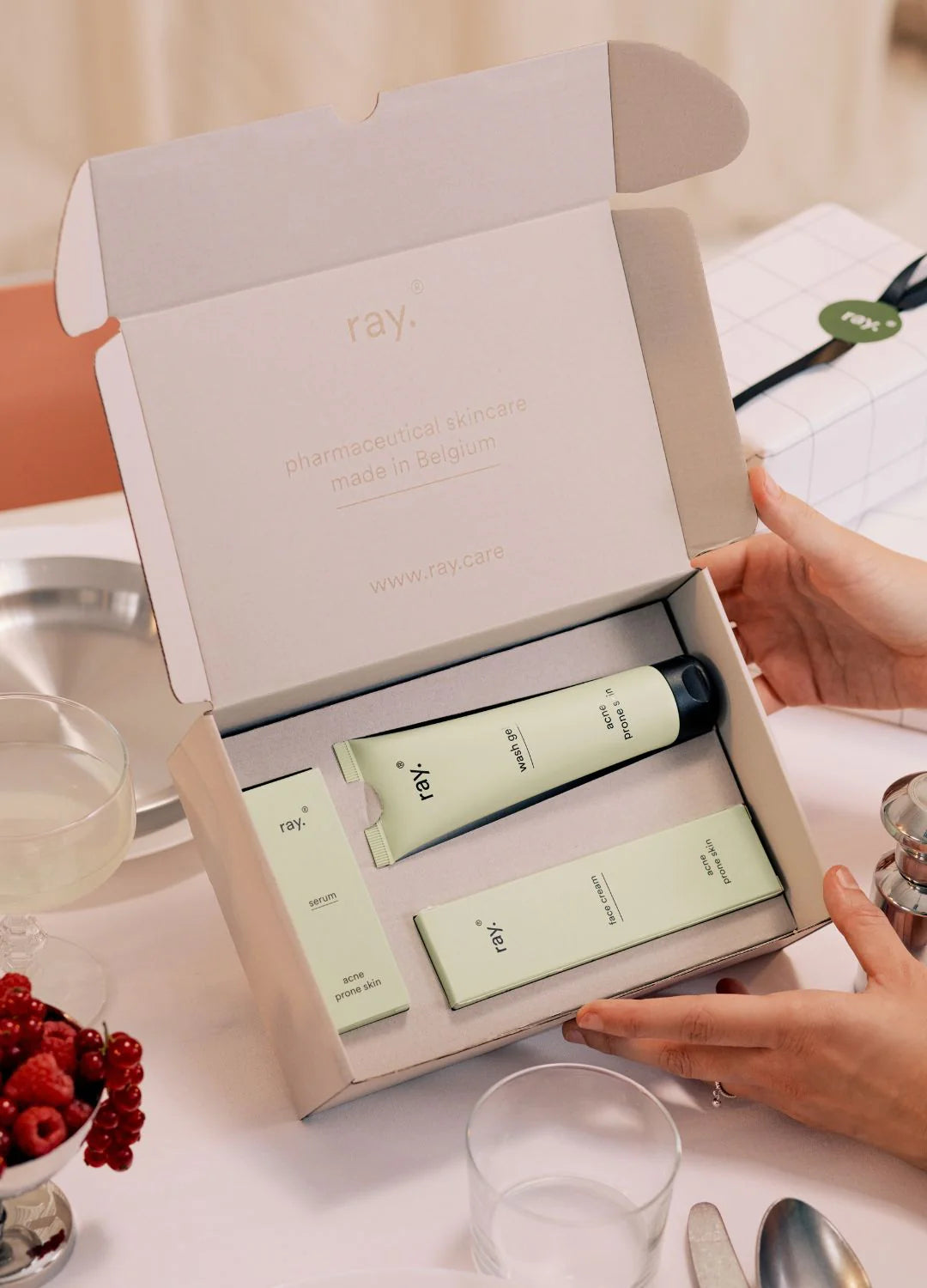 acne gevoelige huid routine - gift set