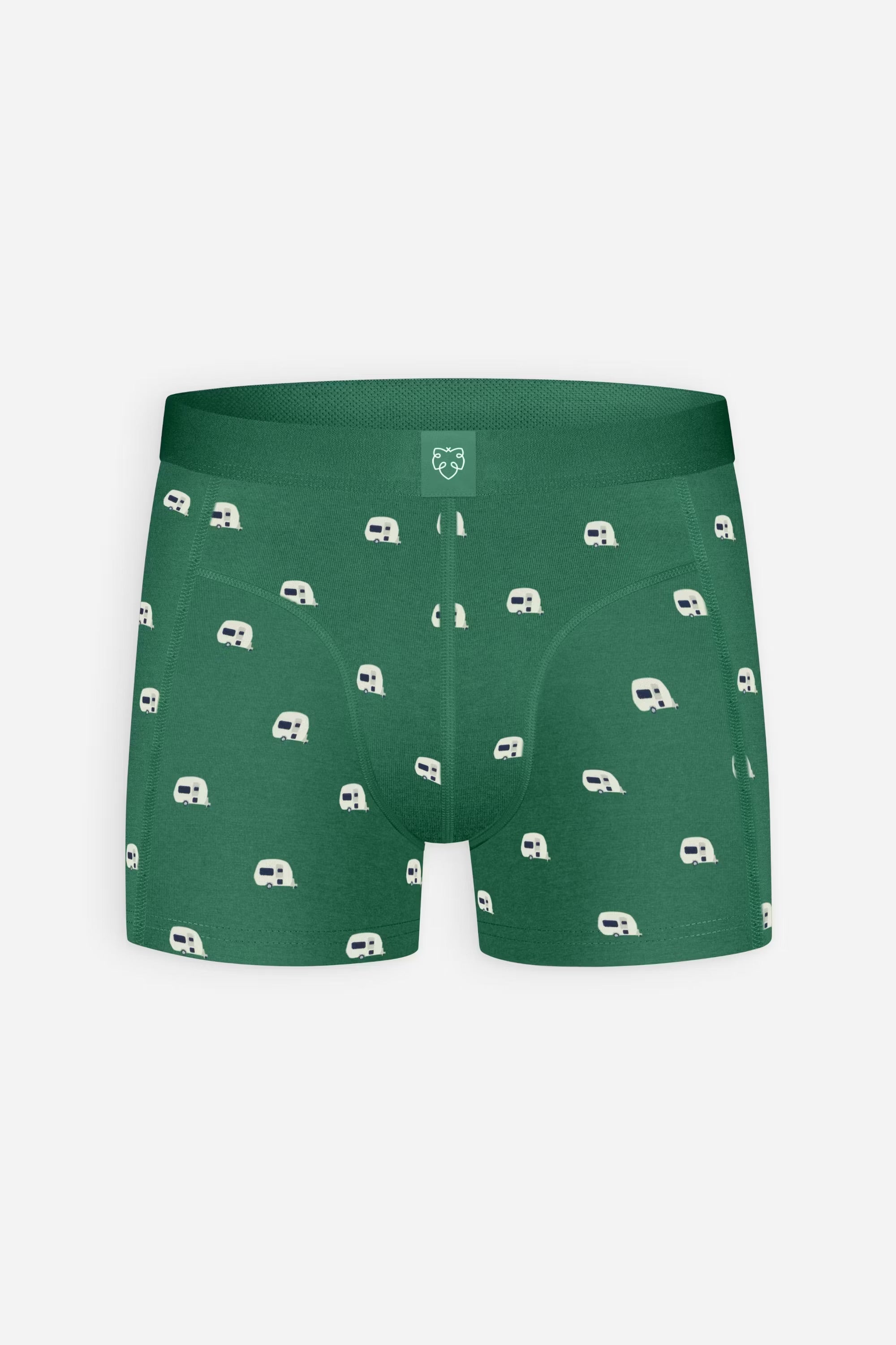 Green caravan boxer brief