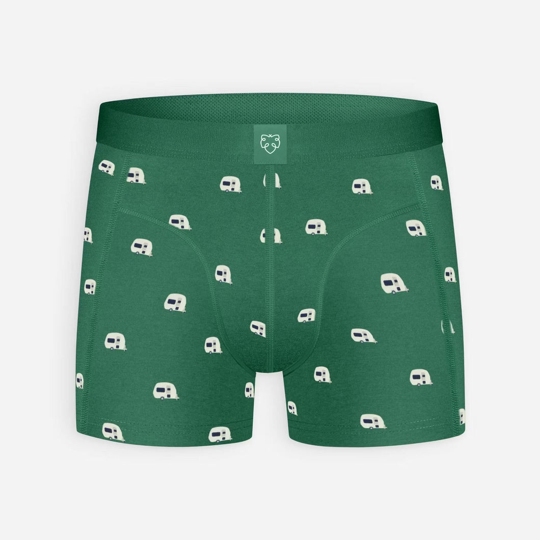 Green caravan boxer brief