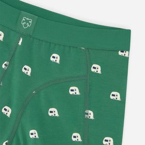 Green caravan boxer brief