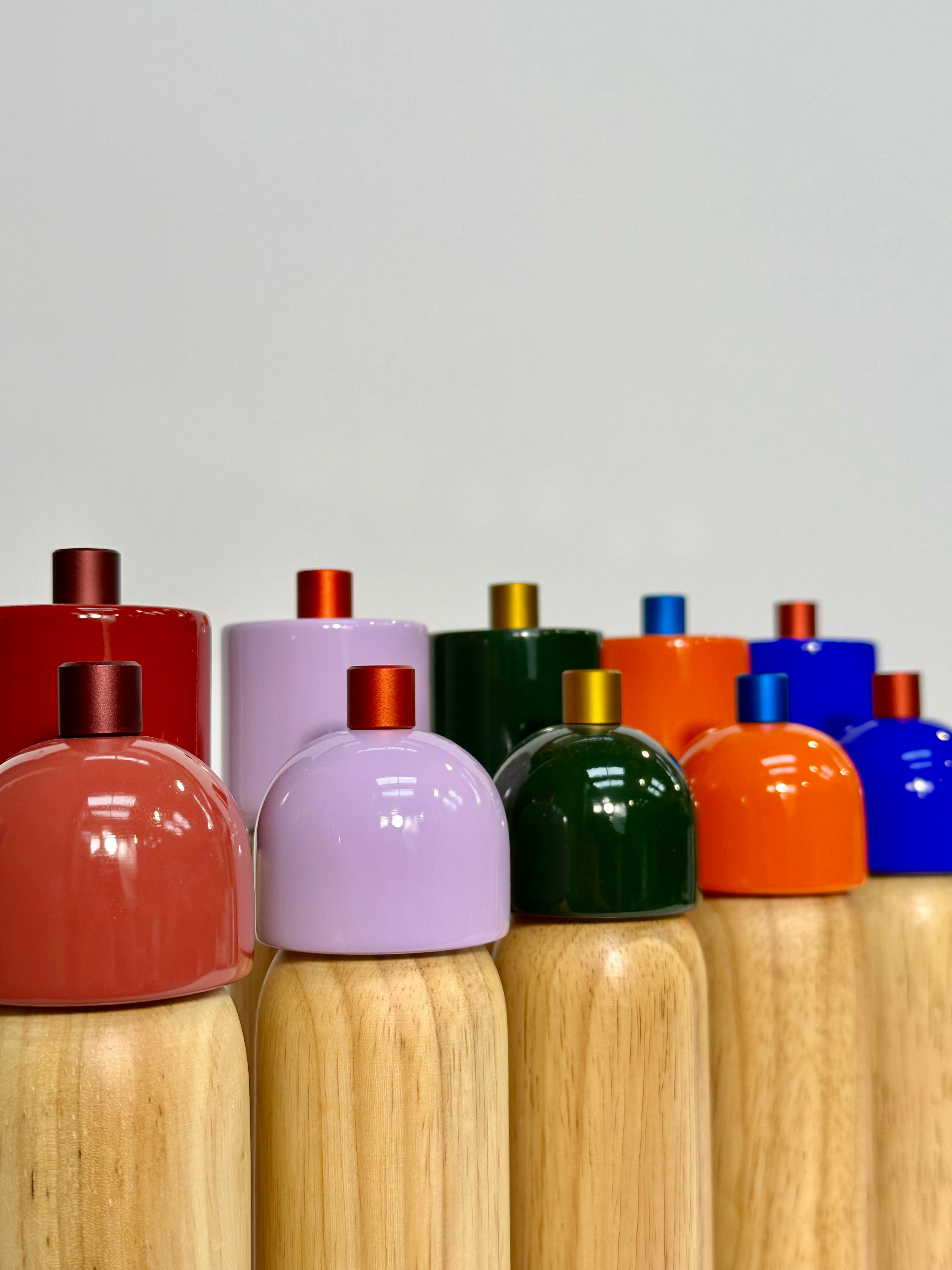 peper- en zoutmolen - oranje & blauw