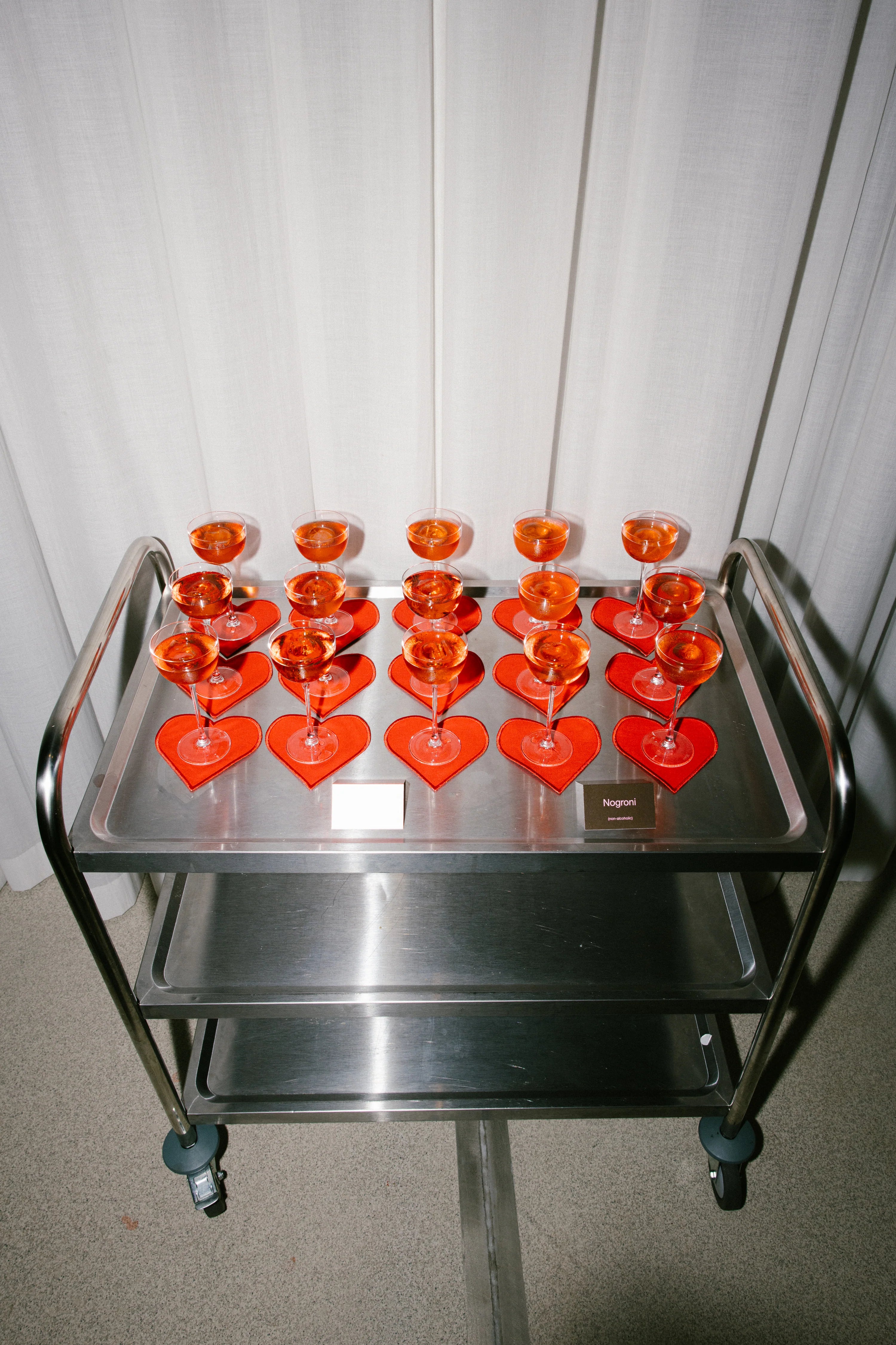 linnen onderzetters hearts in giftbox