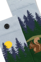 blue squirrel socks