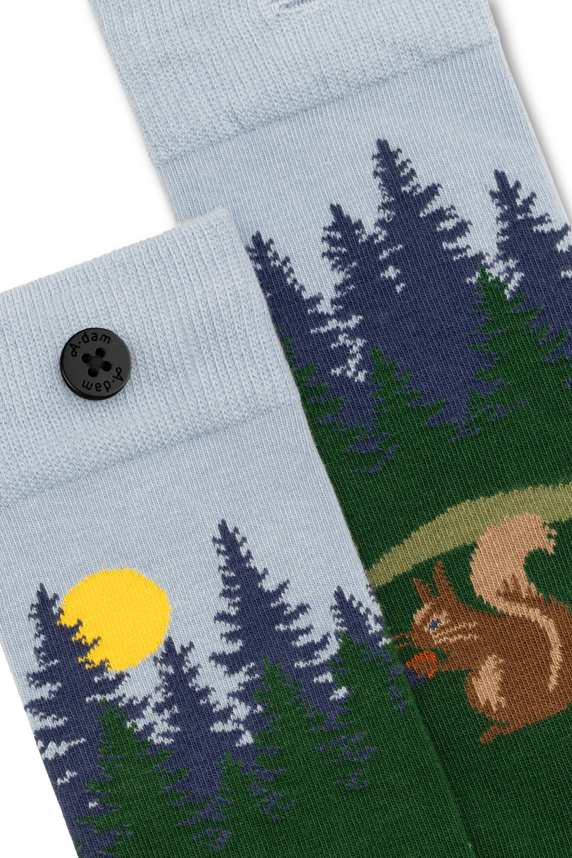 blue squirrel socks