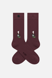 coffee burgundy socks