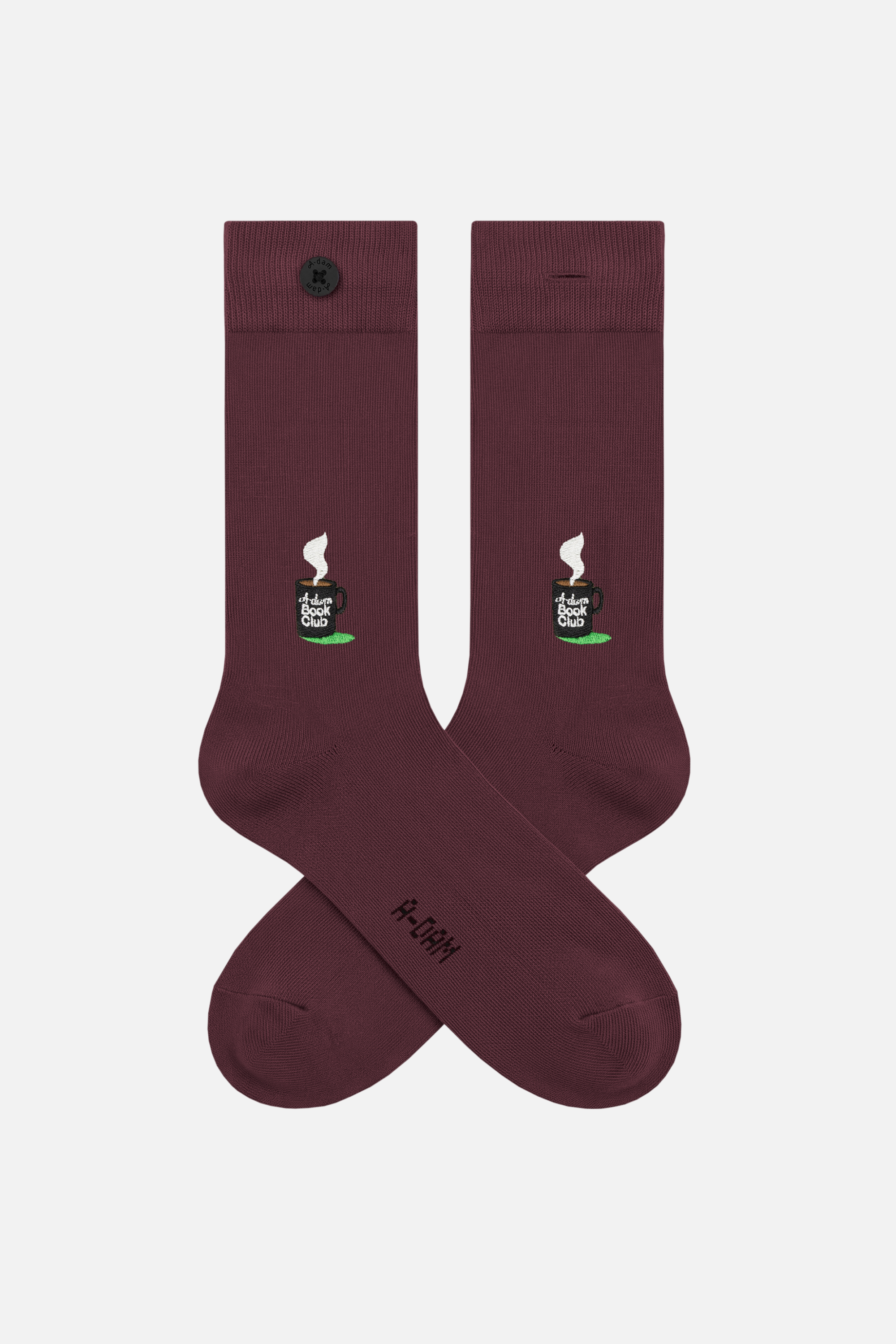 coffee burgundy socks