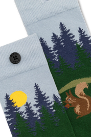 blue squirrel socks