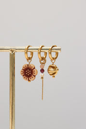 Chain morello hoop - oorbel