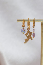 Oorbel - flower power hoop