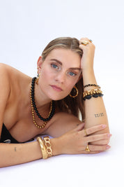 black stones - armband