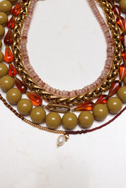 Oxblood short  - ketting