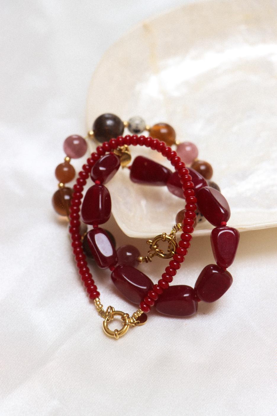 Burgundy - armband