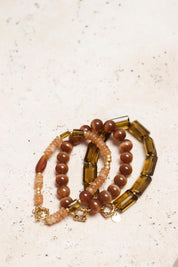 Shiny olive - armband