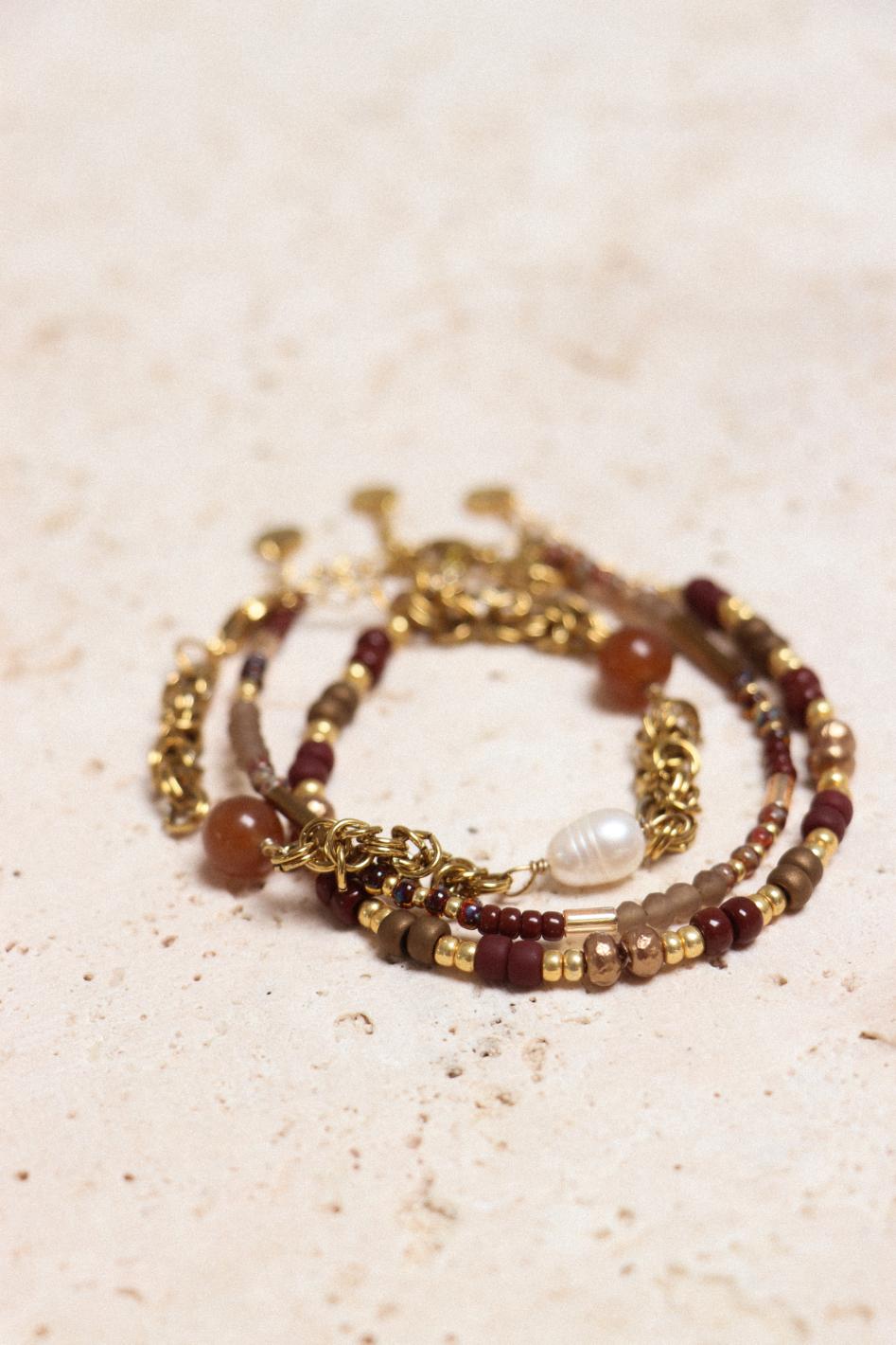 Chique brown - armband