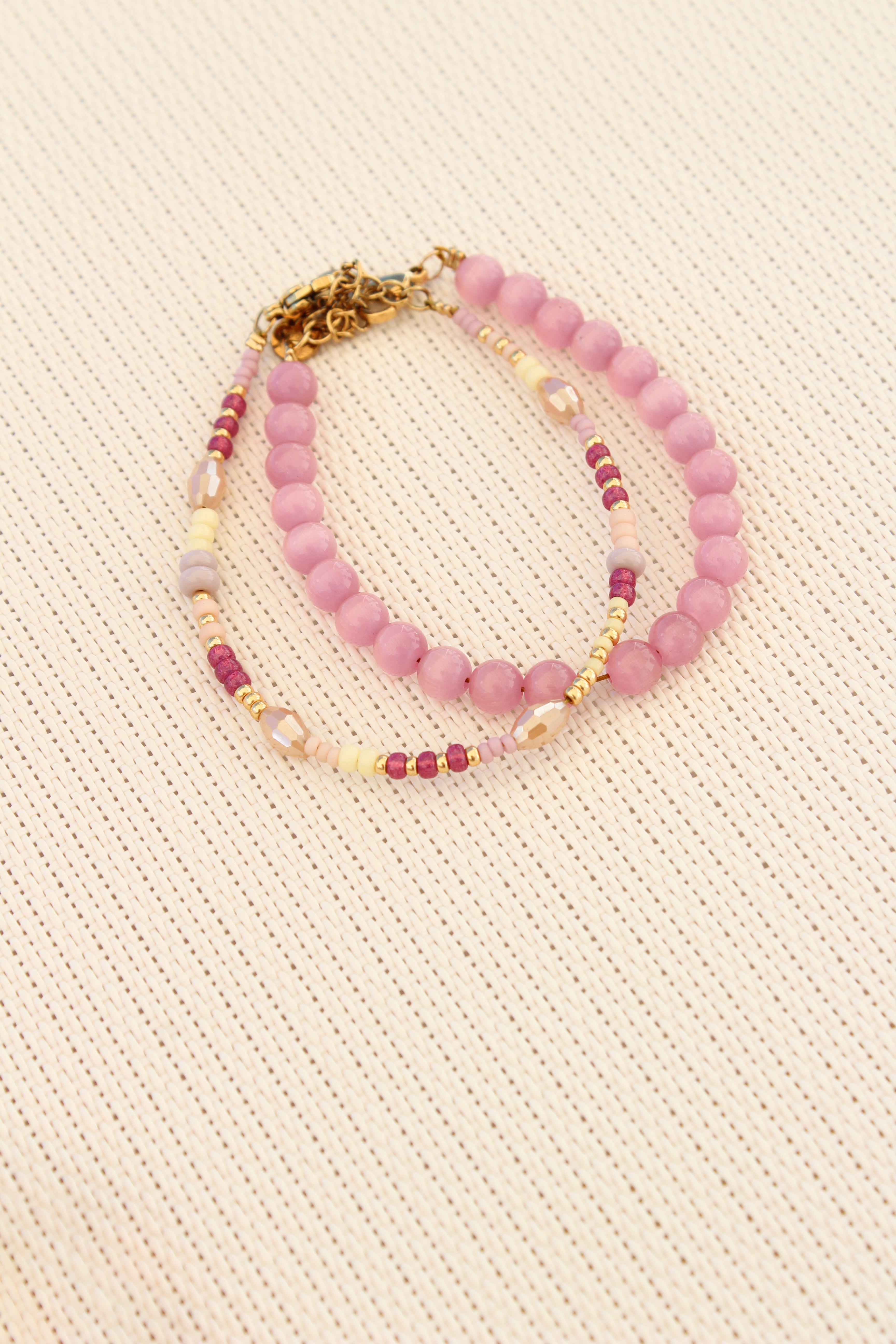 pink snake - armband