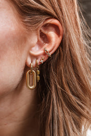 oval stripe hoop