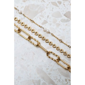 Ketting - Baby shell gold
