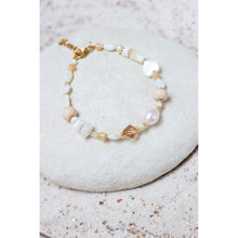 Afbeelding in Gallery-weergave laden, Armband - White beach gold
