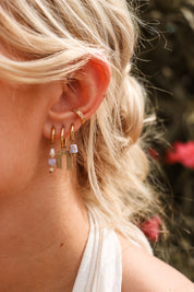 Oorbel - flower power hoop