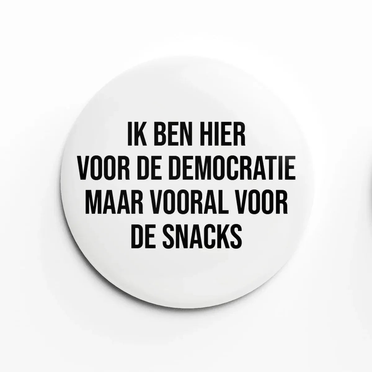 Bijzitbutton - verschillende opschriften