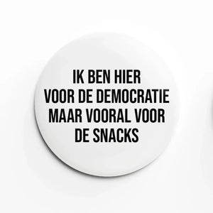 Bijzitbutton - verschillende opschriften