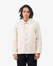 Organic Workwear Jacket - Ivory white