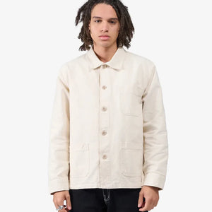 Organic Workwear Jacket - Ivory white