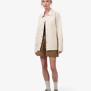 Organic Workwear Jacket - Ivory white