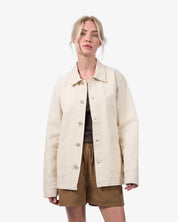 Organic Workwear Jacket - Ivory white