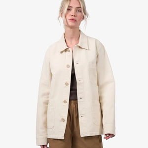 Organic Workwear Jacket - Ivory white