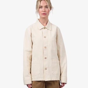 Organic Workwear Jacket - Ivory white