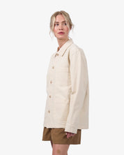 Organic Workwear Jacket - Ivory white