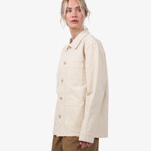 Organic Workwear Jacket - Ivory white