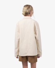 Organic Workwear Jacket - Ivory white