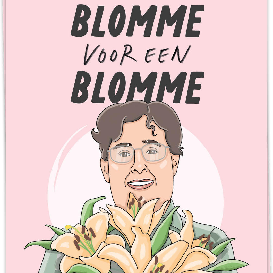 Kaart - Blomme voor een blomme