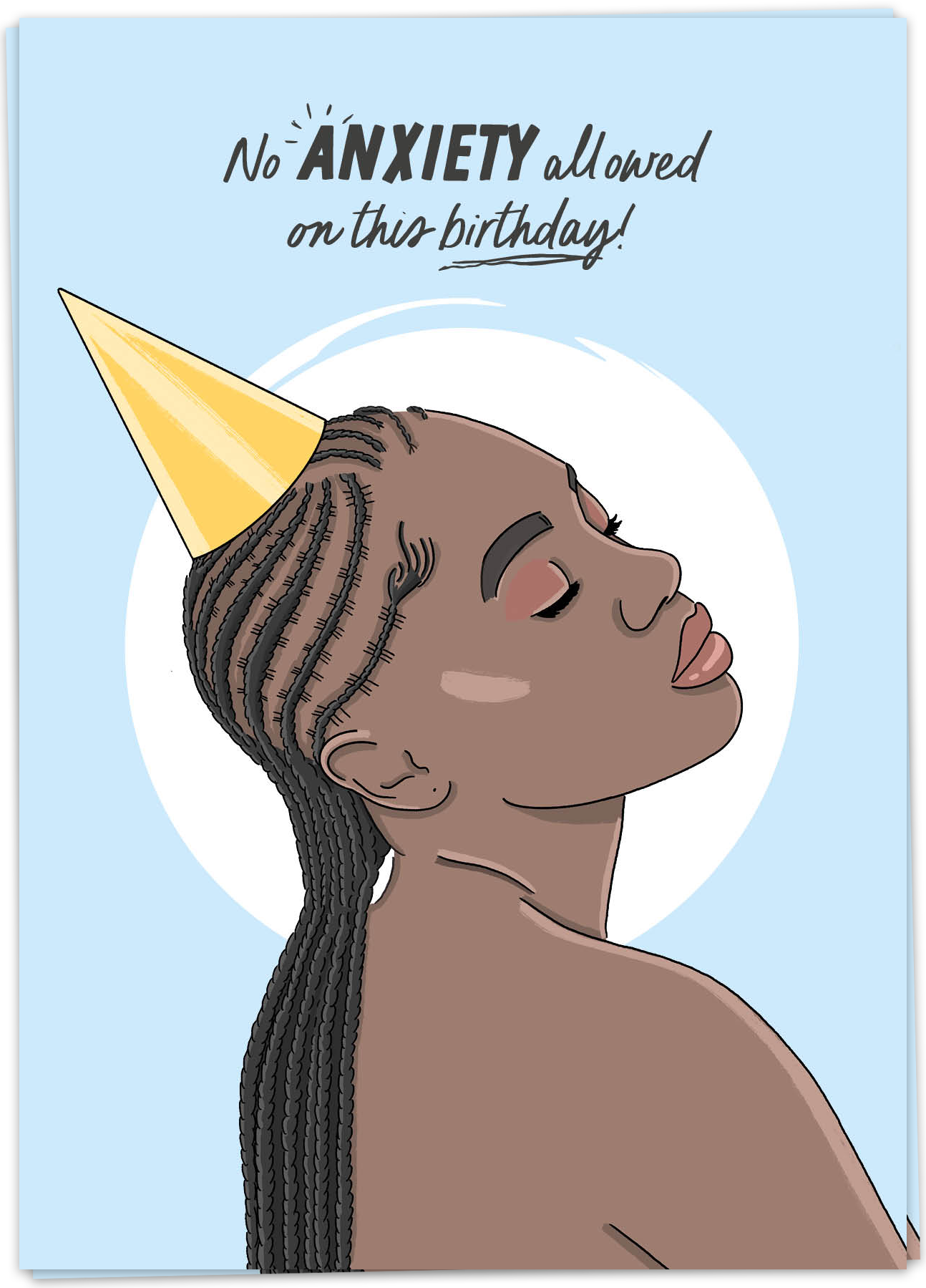 Kaart - birthday anxiety