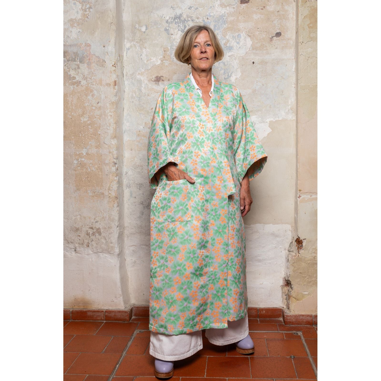 Kimono Kawaii - Bloom jacquard grass