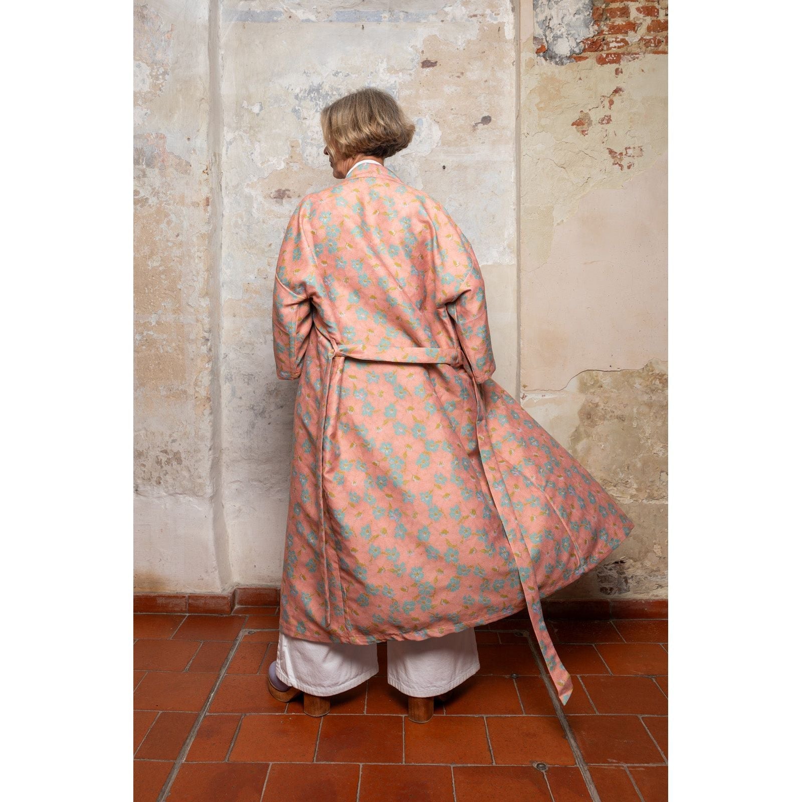 Kimono Kawaii - Bloom jacquard peach