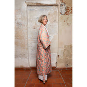 Kimono Kawaii - Bloom jacquard peach