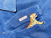 klein gelukske - strijklabel op kaartje