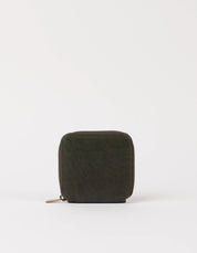 Sonny square wallet dark olive - Lanius x O my bag