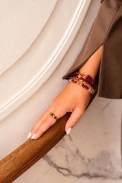 Burgundy - armband