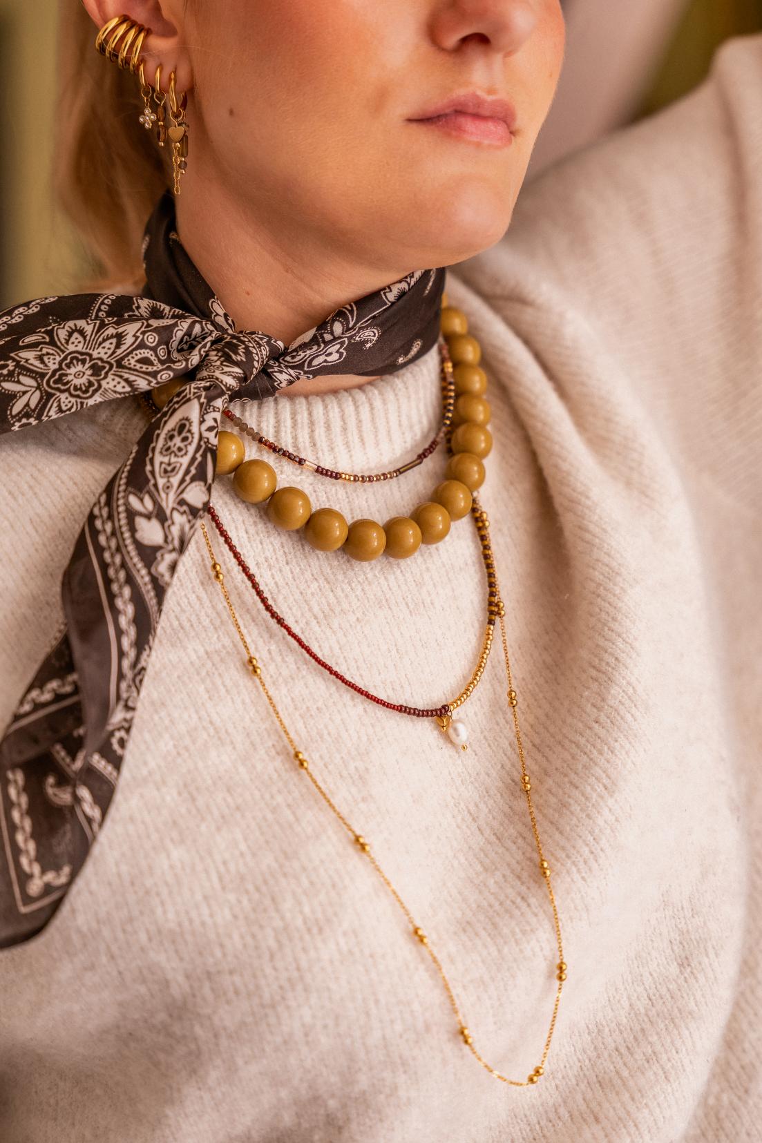 Oxblood short  - ketting