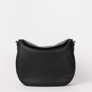 Lana - Black soft grain leather