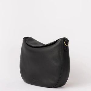 Lana - Black soft grain leather