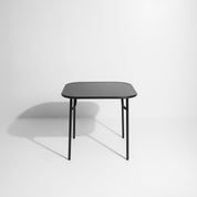 Week-end vierkante eettafel