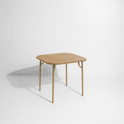 Week-end vierkante eettafel