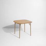 Week-end vierkante eettafel