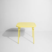 Week-end vierkante eettafel
