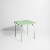Week-end vierkante eettafel